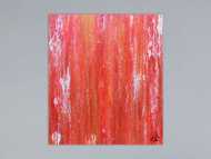 Abstraktes Acrylbild in rot modern und schlicht