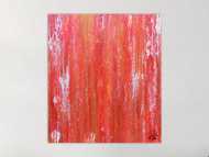 Abstraktes Acrylbild in rot modern und schlicht