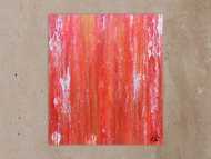 Abstraktes Acrylbild in rot modern und schlicht