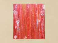 Abstraktes Acrylbild in rot modern und schlicht