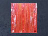 Abstraktes Acrylbild in rot modern und schlicht