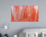 Modernes Acrylbild abstrakt in peach und Lachsfarben