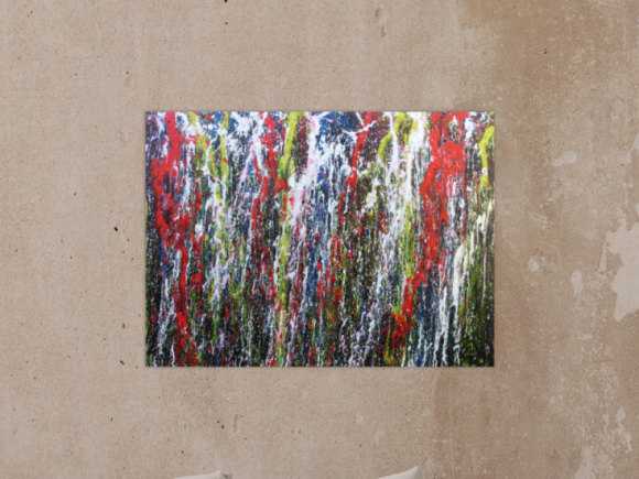 Buntes Acrylbild abstrakt modern mit vielen Farben